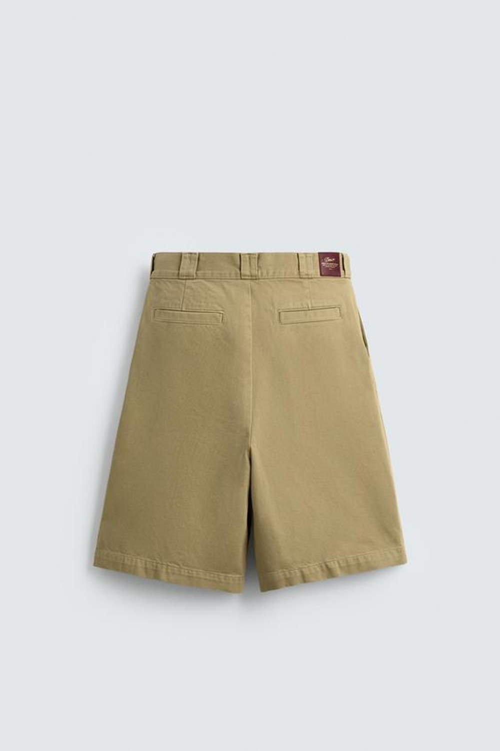 ZARA ШОРТЫ RELAXED FIT СО СКЛАДКАМИ, РЫЖЕВАТО-КОРИЧНЕВЫЙ