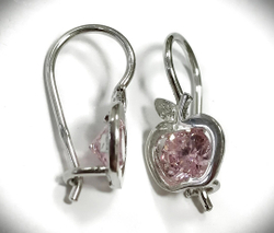 Серьги детские "Эстерелла" Яблоко