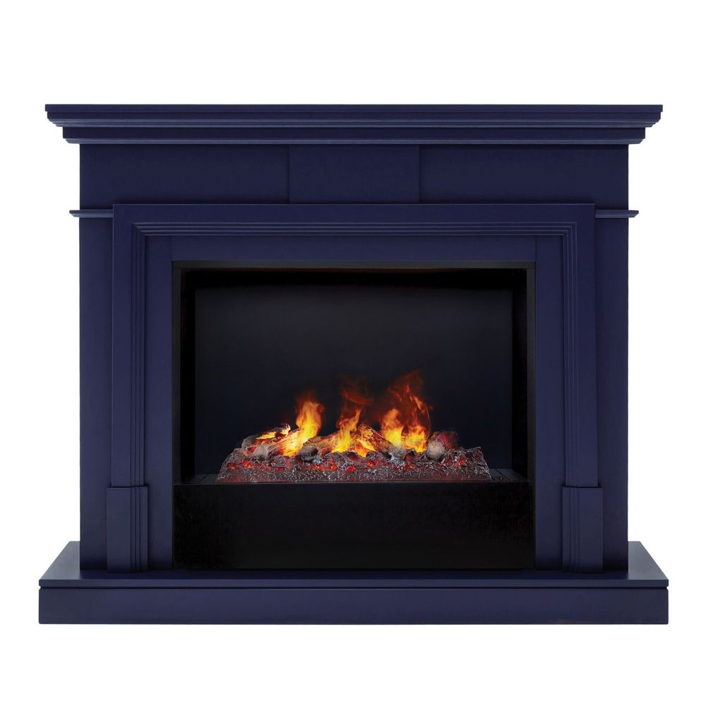 Электрокамин RealFlame Marco 25,5/26 NB индиго с очагом 3D Cassette 630
