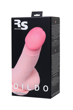 Реалистичный фаллоимитатор TOYFA RealStick Elite DILDO, TPR, телесный, 18,5 см