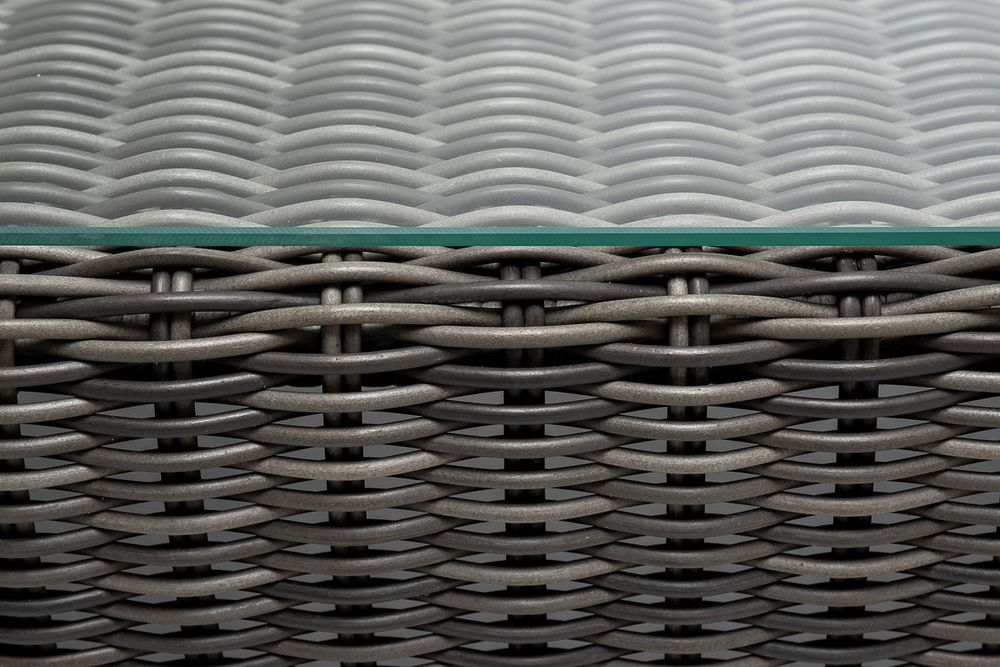 "Боно" журнальный столик из искусственного ротанга, цвет графит