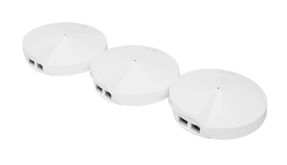 Роутер бесшовный, Mesh, Deco M5 (DECO M5(3-PACK)) AC1300 10/100/1000BASE-TX белый (у