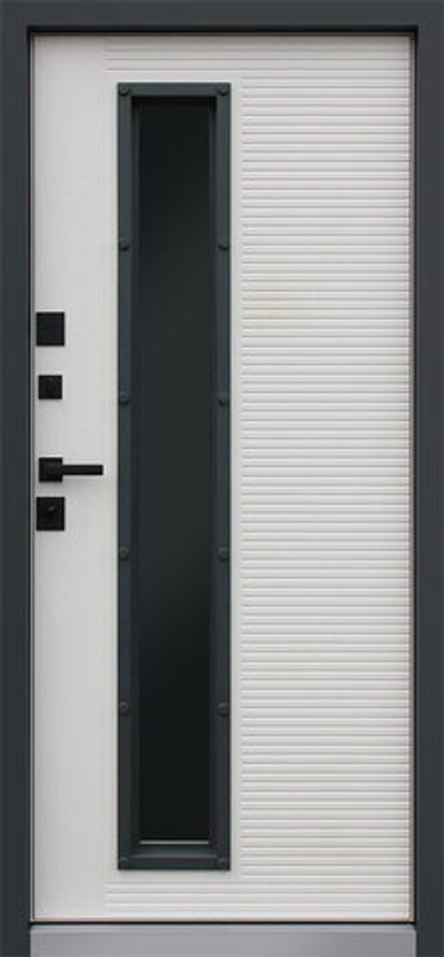 Стальная дверь "Тренто" с окном (терморазрыв 3к)