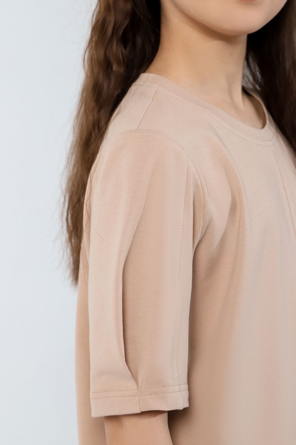 Фуфайка (футболка) для девочки Гретта-4 Виотекс БЕЖЕВЫЙ