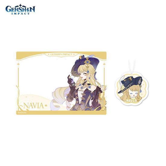 Ароматизатор и карточка для заметок Genshin Impact Rich Fantasy Навия Navia 6942421141228