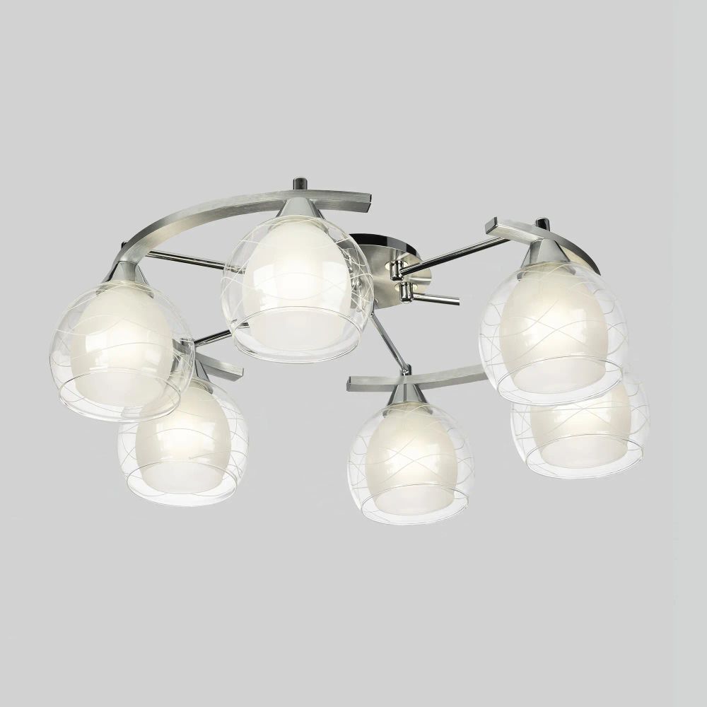 Citilux Буги CL157162 Люстра потолочная Алюминий Хром