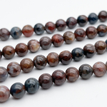 Питерсит бусины, диаметр около 6,4-6,6 мм, цена за 15 шт (1/4 нити)