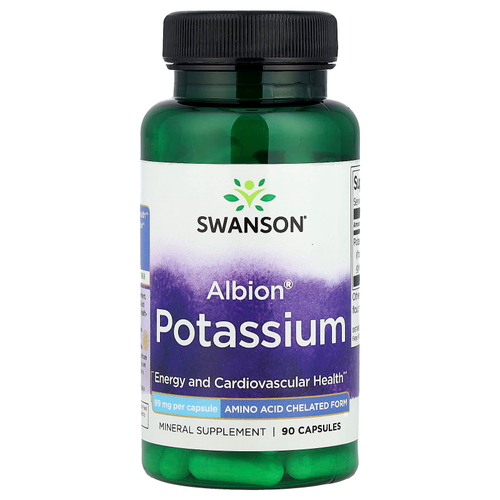 Swanson Vitamins, Albion®, калий, 99 мг, 90 капсул