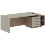 Стол руководителя с тумбой тип 2 VELION