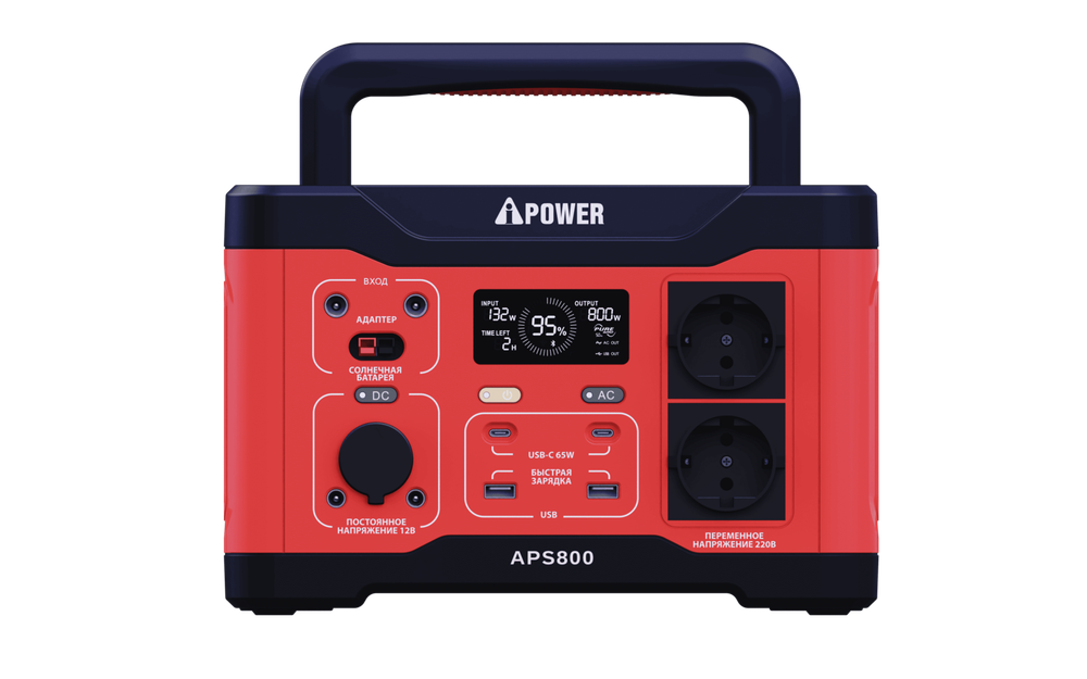 Аккумуляторная портативная электростанция A-iPower APS800