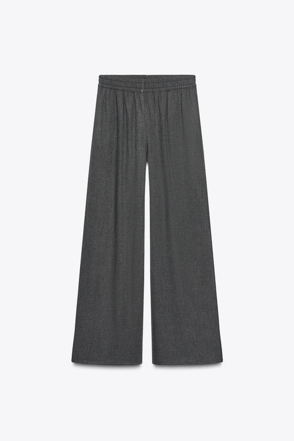 ZARA ПРЯМЫЕ БРЮКИ, ТЕМНО-СЕРЫЙ