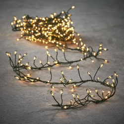 Декор гирлянда Кластер теплый белый свет провод зеленая 480 ламп 300см Luca Lighting