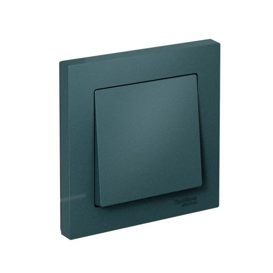 Выключатель 1-кл. СП AtlasDesign 10А IP20 (сх. 1) 10AX в сборе изумруд SE ATN000812