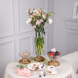 Ваза для цветов Боа Флора Бронза