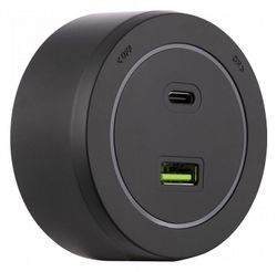 Розетка USB и type C на треке Arte Milano Am-track-sockets-39 399731TS/USB-Type-C Black