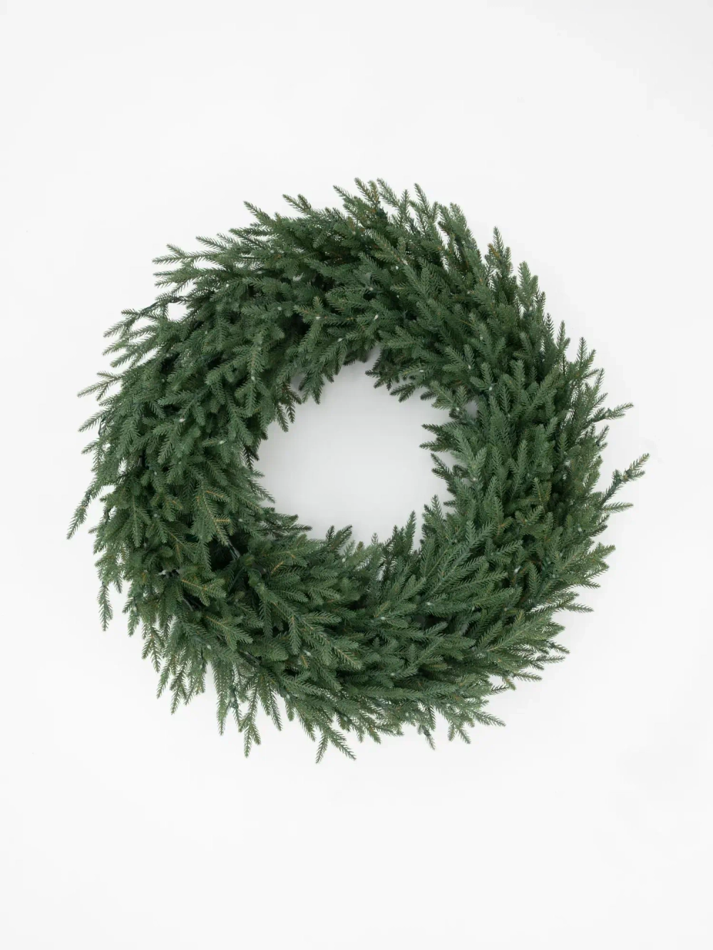 Хвойный Венок Лесная симфония 90 см., микро LED лампы, 100% литая хвоя, ЕлкиТорг (52121)