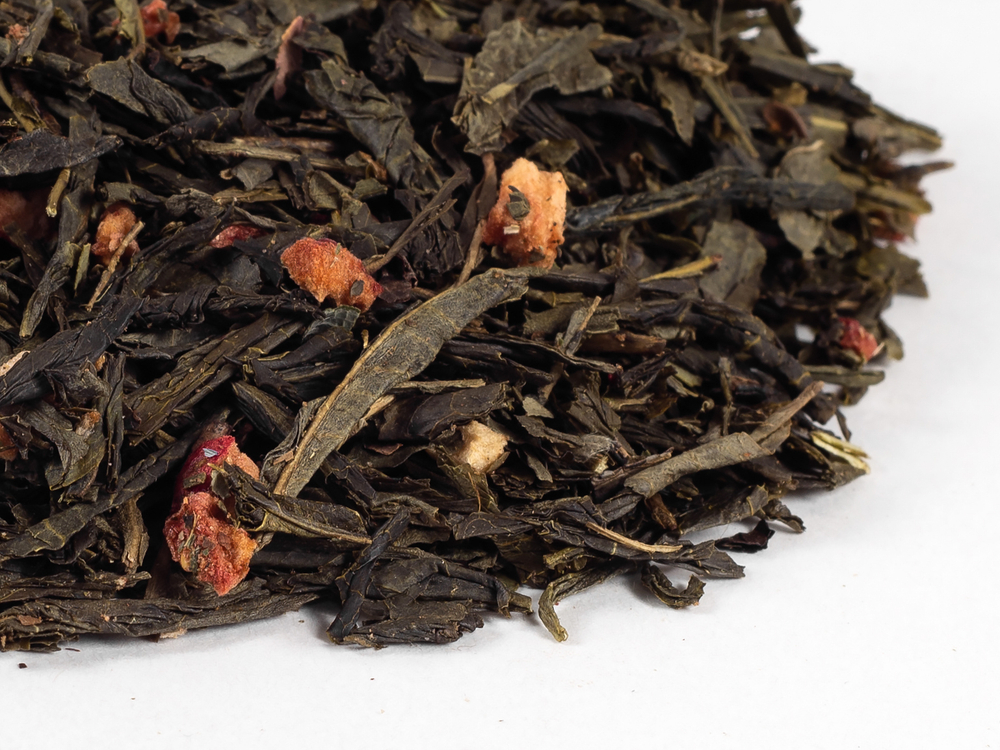 4310/260D Чай зеленый ароматизированный ПРЕМИУМ коллекция "Клубника со сливками"