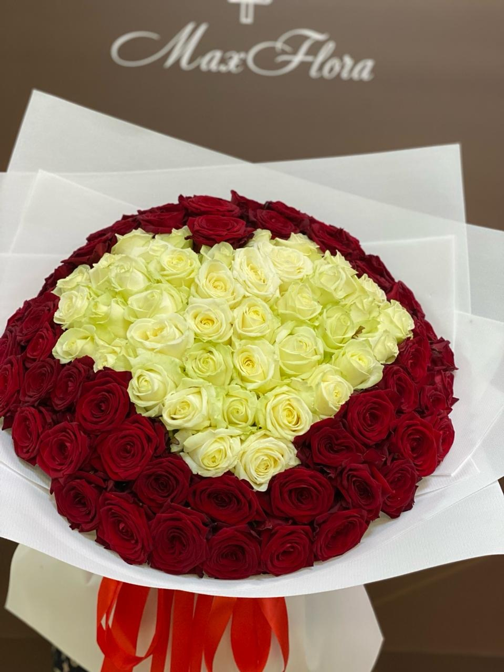 101 Роза Сердце Б-100