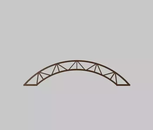 Ферма для навеса арочная 4м