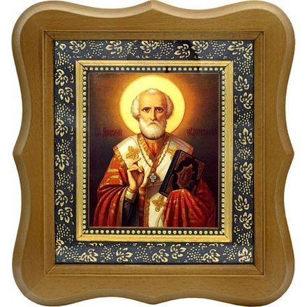 Николай Угодник (Николай Чудотворец) – архиепископ Мирликийский. Икона на холсте.