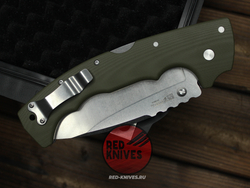 Нож Cold Steel 5 Max - руокять зеленый G10, светлый клинок