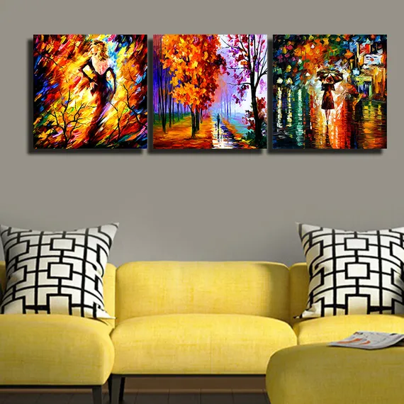 Модульная картина "Осеннее трио"