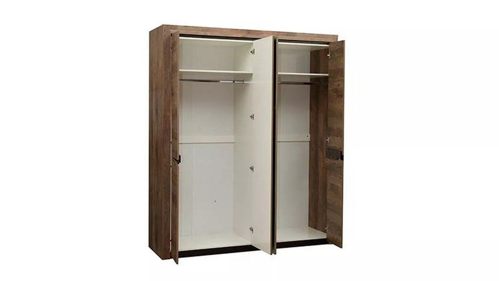 33.01 Лючия 4-х дв. шкаф для одежды кейптаун/венге