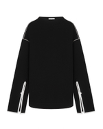 Джемпер с кантами из джерси