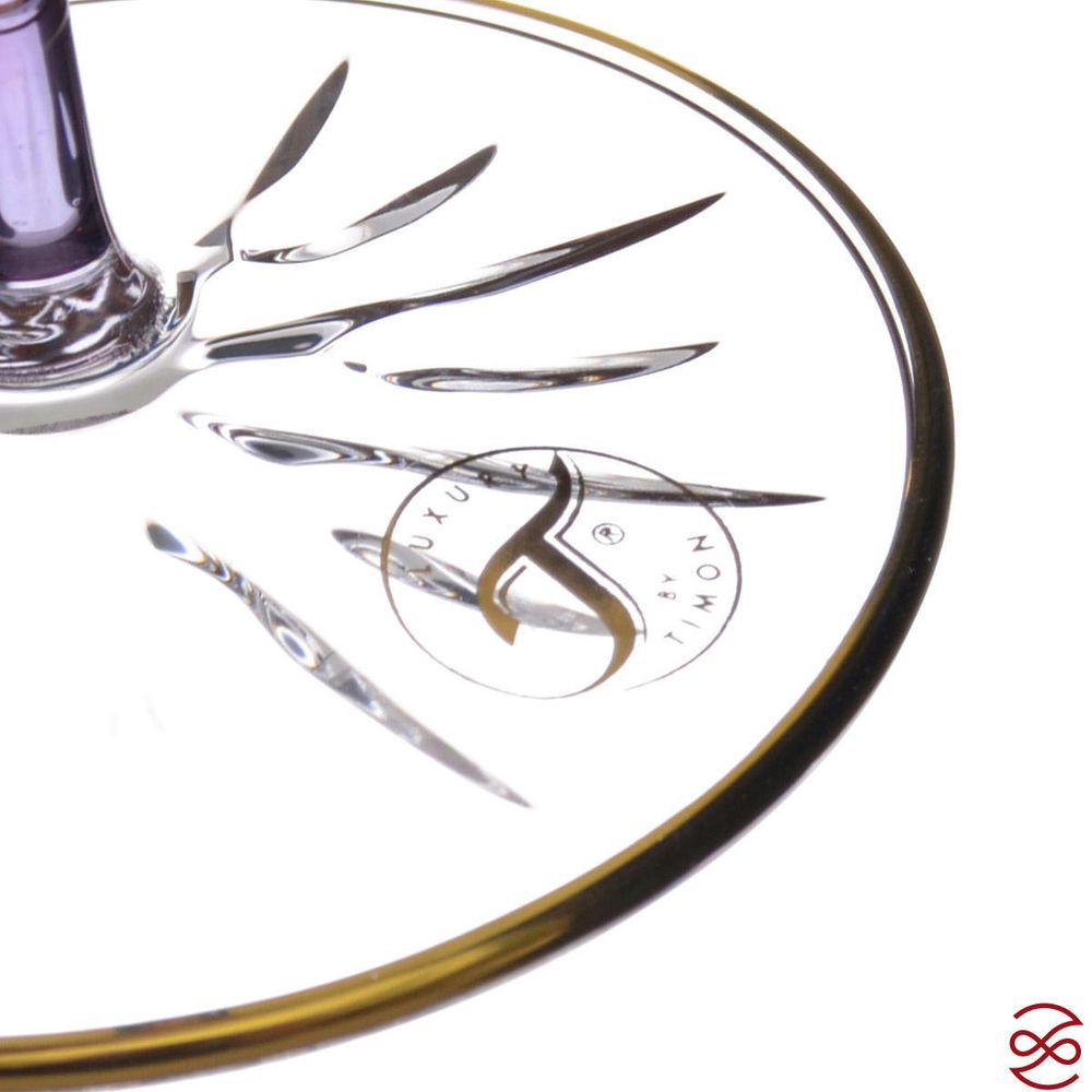 Набор бокалов для вина TIMON Violet/Gold (6 шт) 340 мл