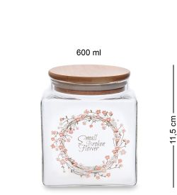GS- 17/2 Банка для сыпучих «Цветочное очарование» 600мл