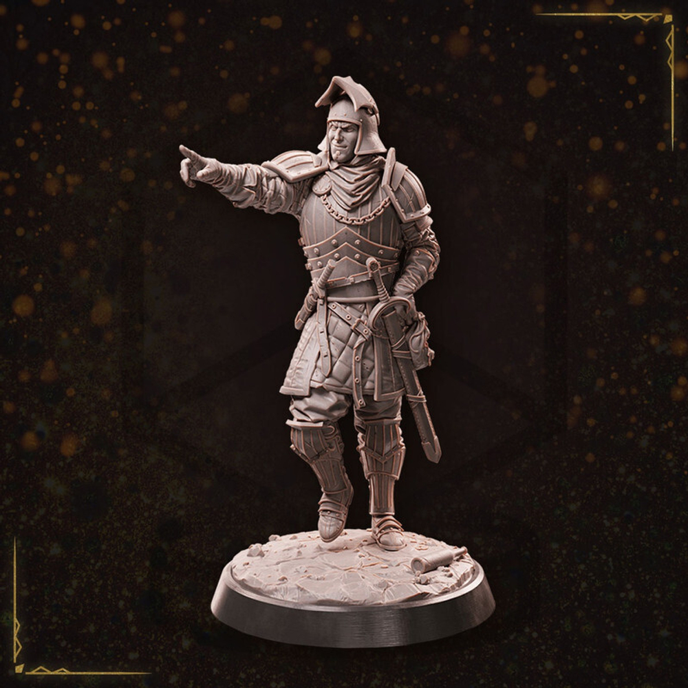 Рыцарь Человек Воин Паладин Варвар Файтер миниатюра для dnd, днд, pathfinder, фентези, Настольная игра, НРИ, Варгейм, РПГ