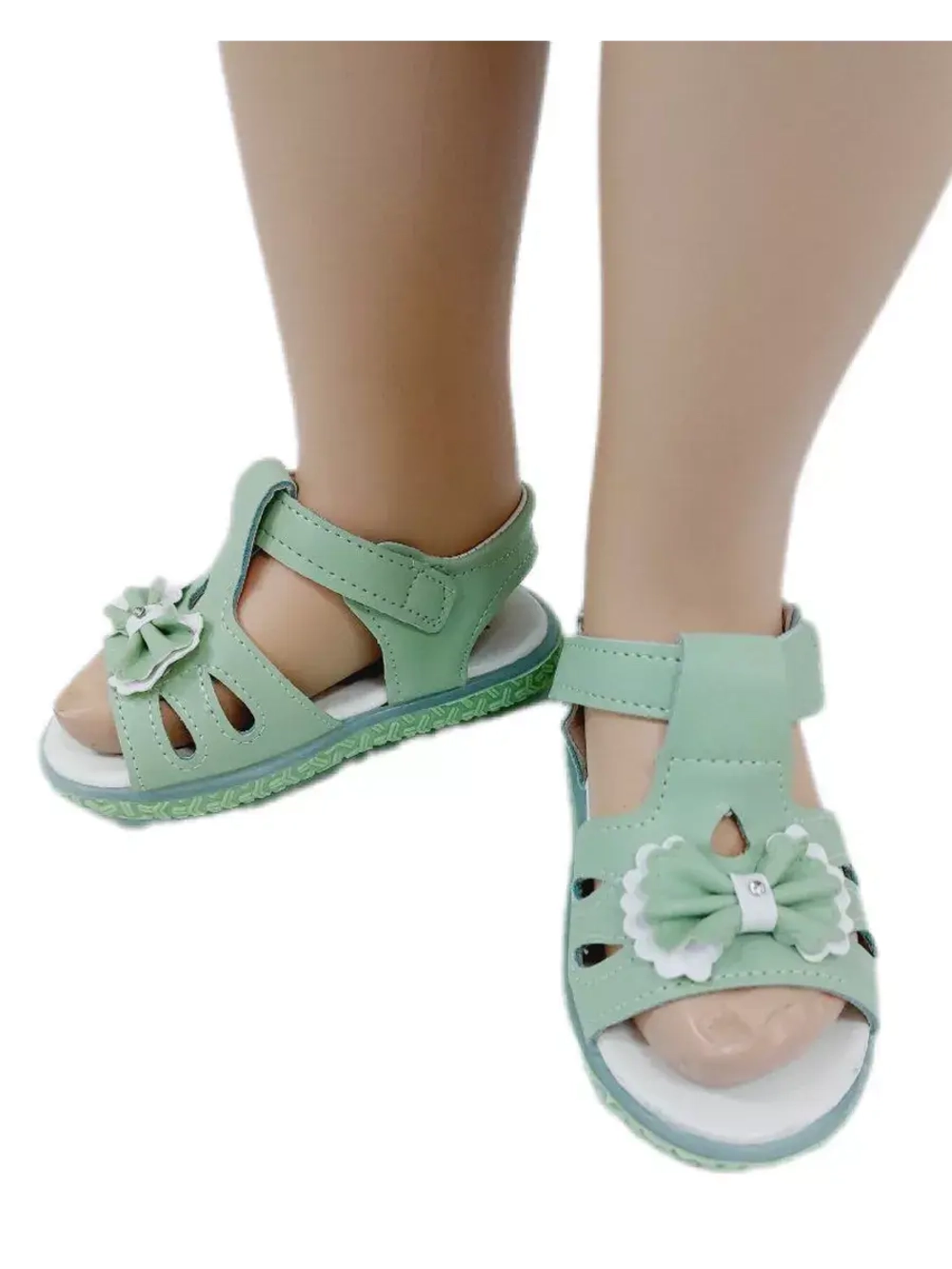 Сандалии детские для девочки светящаяся подошва.