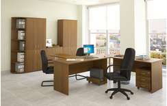 Стол письменный Континент  СФ210 орех, 1400x704x750