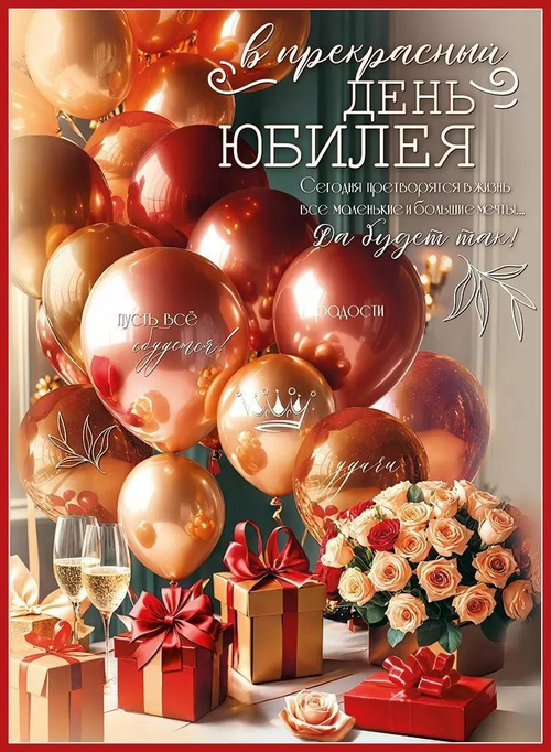 Плакат А2 "В прекрасный День Юбилея"