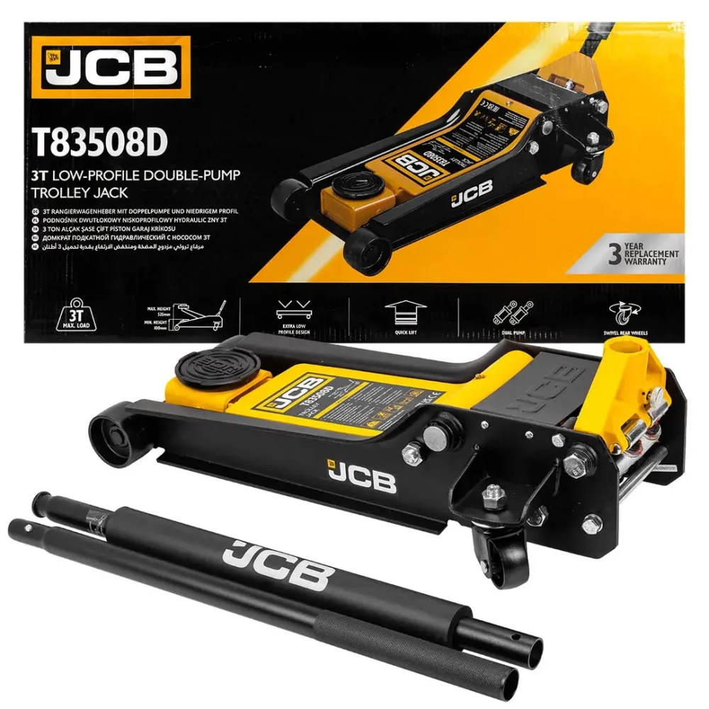 Домкрат подкатной гидравлический 3т JCB JCB-T83508 (D)