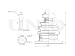 Пыльник ШРУСа (к-т) UNIO DUC-30031K