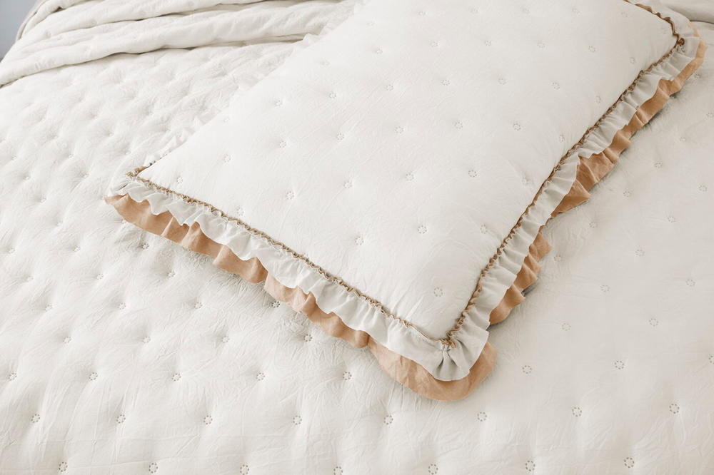 Покрывало 160x220 Sofi De MarkO Элизабет №14 кремово-бежевое