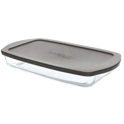 Форма для запекания с серой пл.крышкой 1950 мл (336*190*50 мм) (1205850)