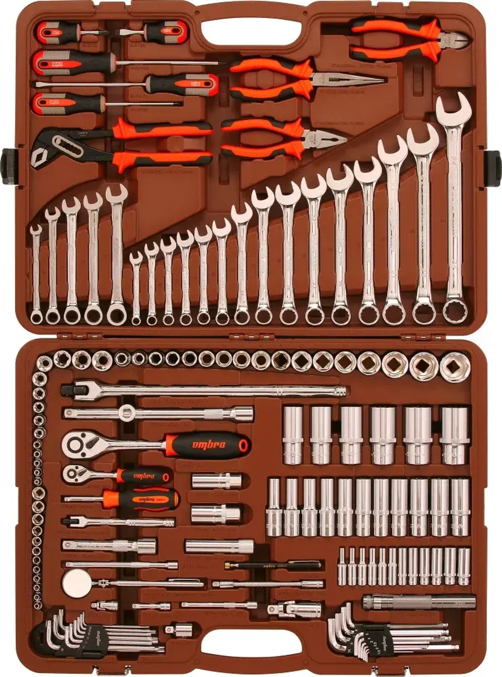 Ombra OMT141S Набор инструмента универсальный 1/4", 3/8" и 1/2"DR, 141 предмет