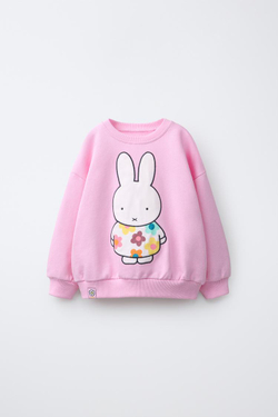 ZARA ТОЛСТОВКА С ПРИНТОМ MIFFY™ MERCIS BV ©, РОЗОВЫЙ