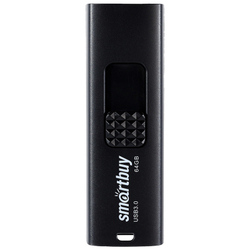 Память "Fashion" 64GB, USB 3.0 Flash Drive, черный, Smart Buy