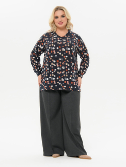 Туника-джемпер, принт Праздник