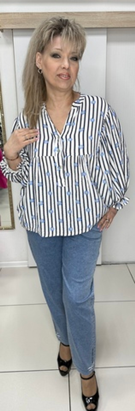 Итальянская рубашка-поло с красивыми рукавами