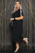 Платье Сказка (черное/лео) П12120 LT Collection