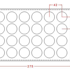 685-у | Форма для шоколадных изделий (275*175 мм)