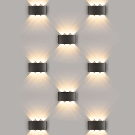 Уличный настенный светодиодный светильник Elektrostandard 1551 Techno Led черный a049671