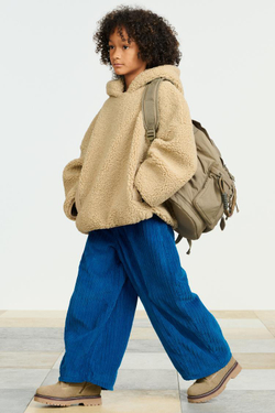 ZARA ВЕЛЬВЕТОВЫЕ ШИРОКИЕ БРЮКИ, СИНИЙ