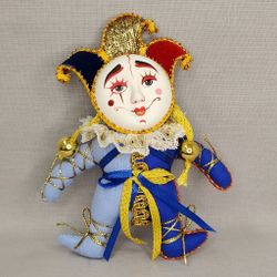 Ёлочная игрушка Клоун в трёхрогом колпачке