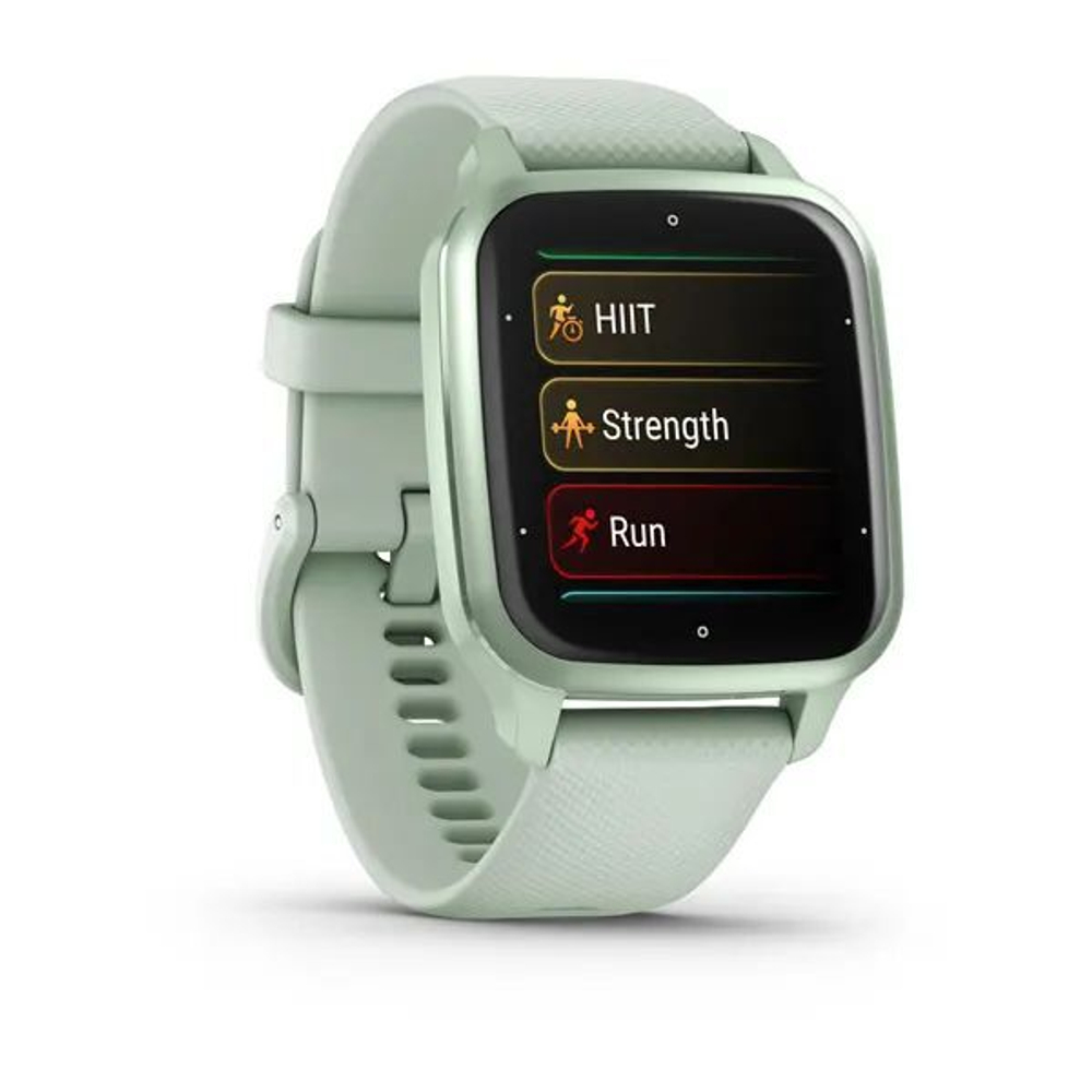 Смарт часы Garmin Venu Sq 2 цвета мяты и безелем мятного цвета