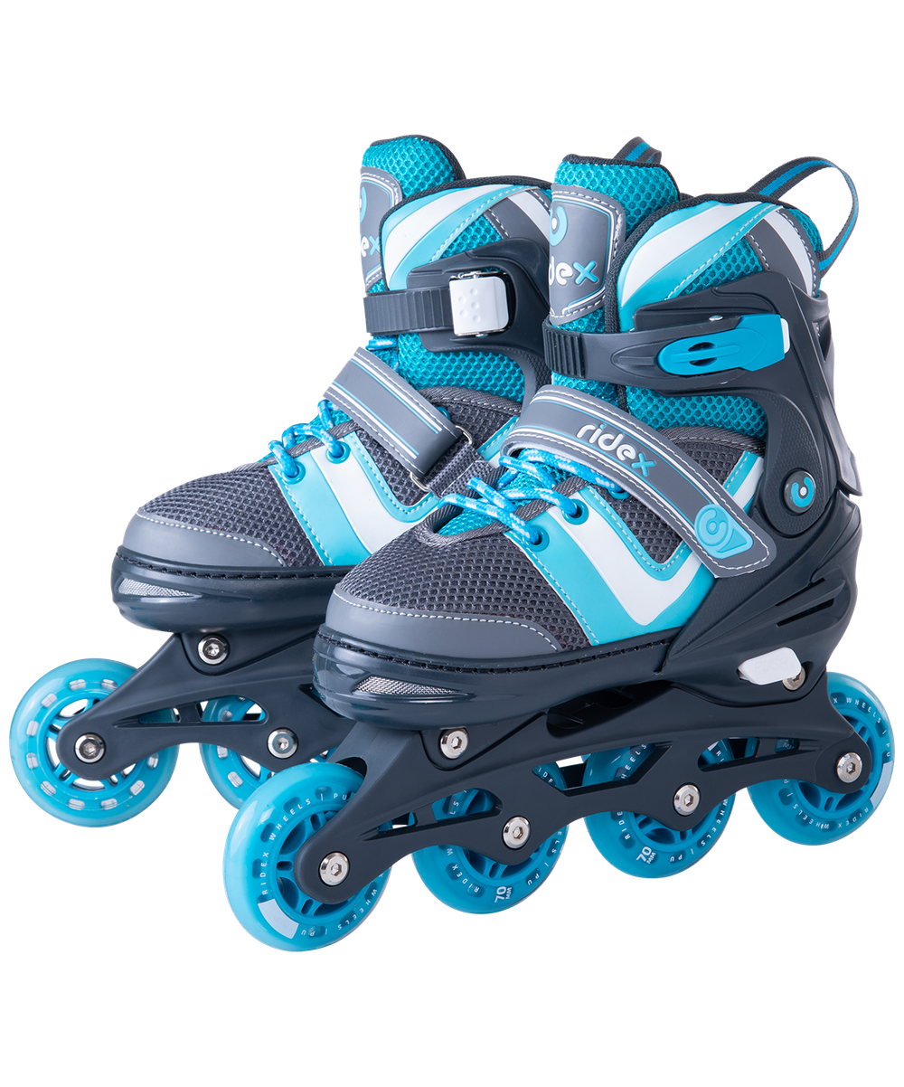 Ролики раздвижные Wing Blue, пластиковая рама